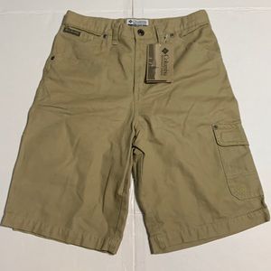 Columbia tan shorts with pockets boys size(16)